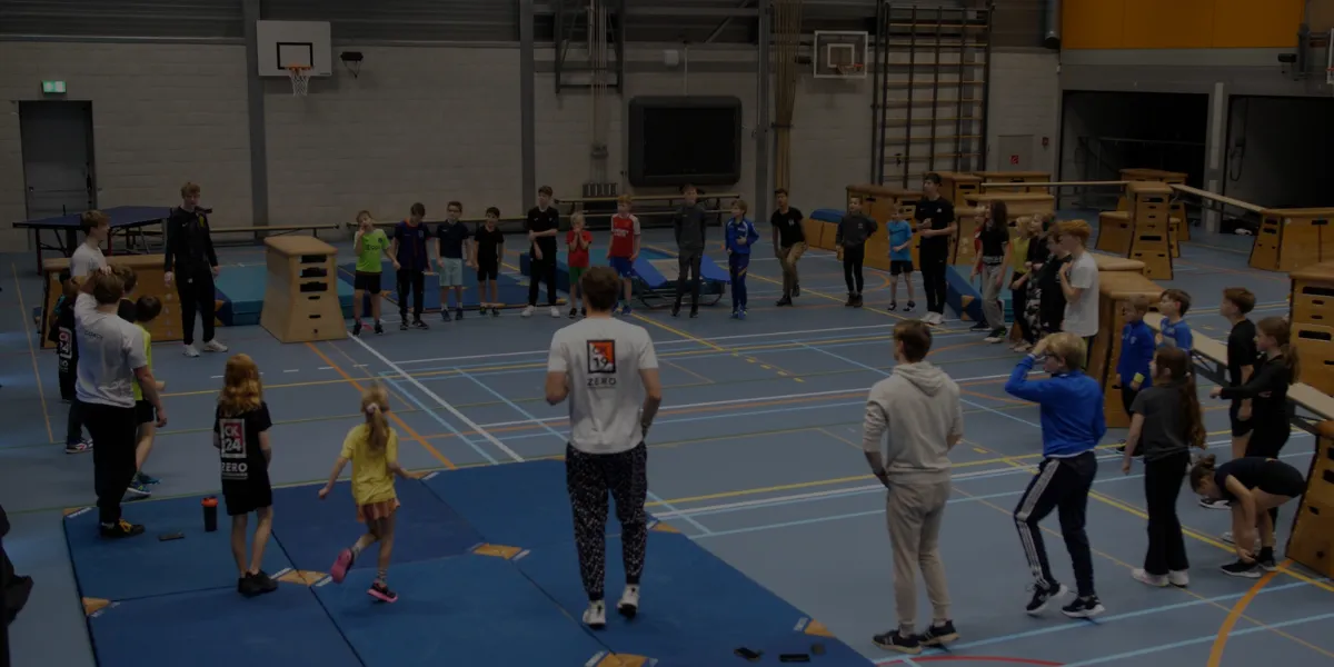 Freerunningles bij ZERO Zwolle